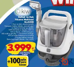KİWİ KCC4320 KOLTUK VE HALI YIKAMA MAKİNESİ